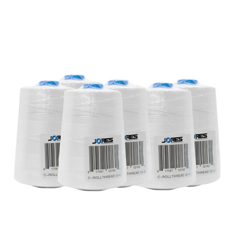 JORESTECH Heavy Duty Spool Sewing Thread for Bags Stitcher Closer 3600 ft (6 Rolls) - Image 1